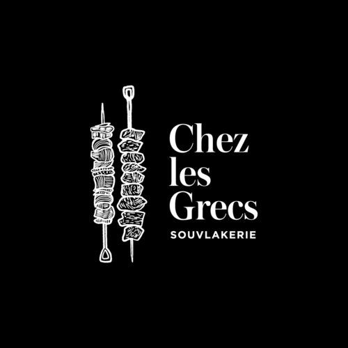 CHEZ LES GRECS Logo από τον Μιχάλη Μαυράκη – freelancer γραφίστας στην Αθήνα | mavrakis.design